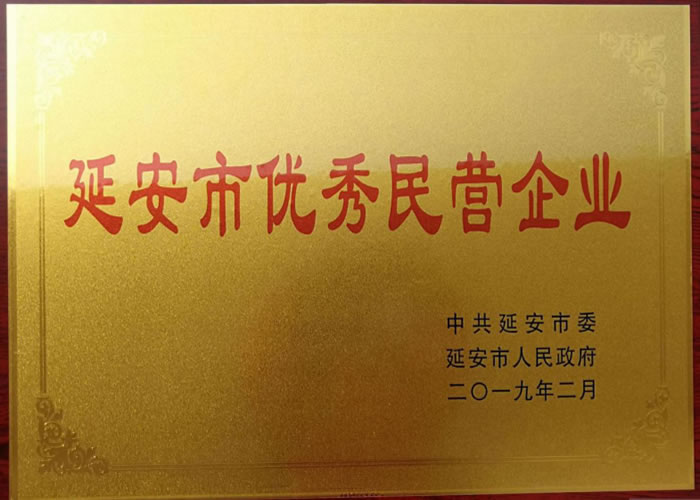 延安市優(yōu)秀民營(yíng)企業(yè)